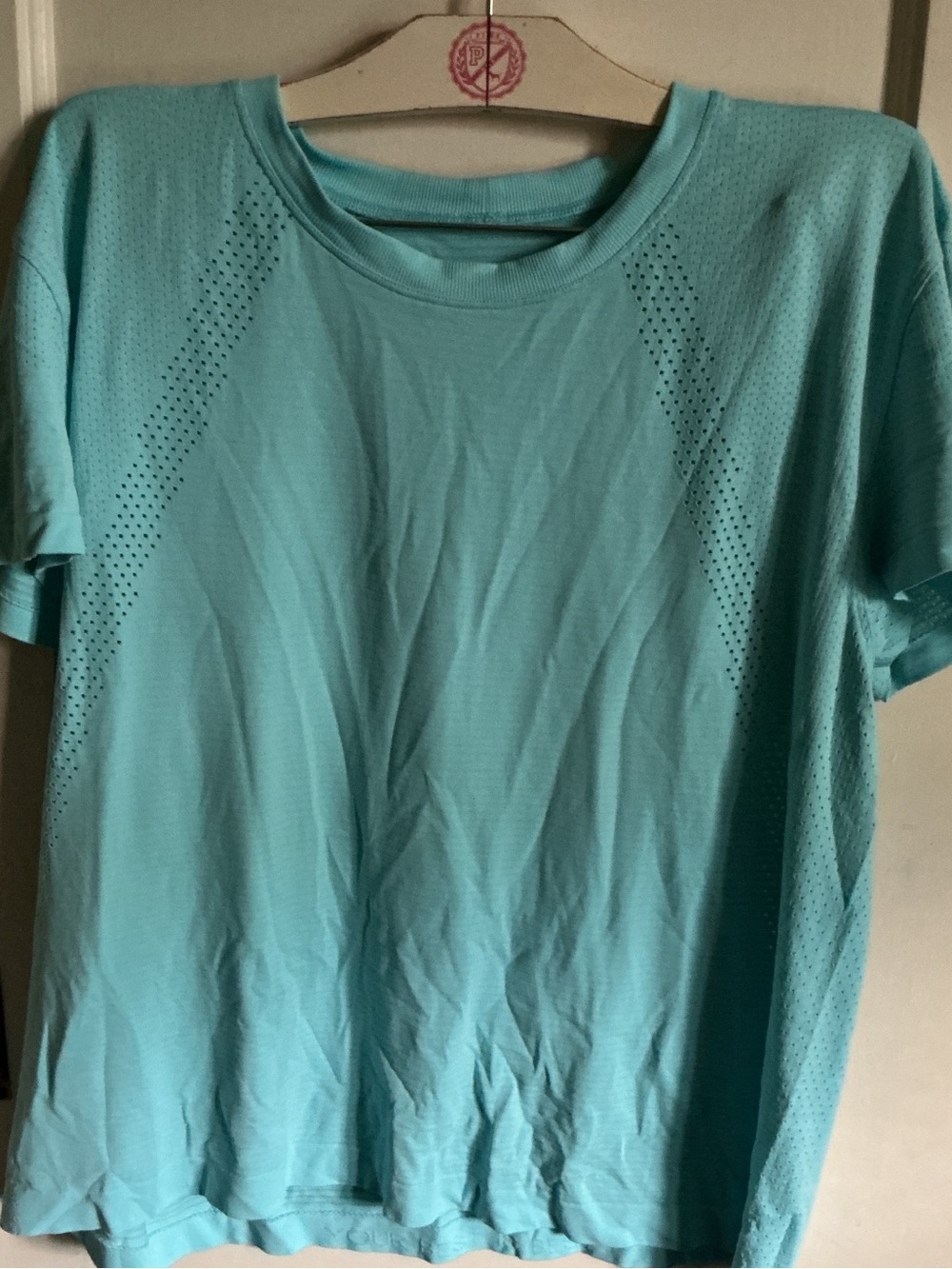 lululemon athletica Short-Sleeve Tee in Aqua Blue